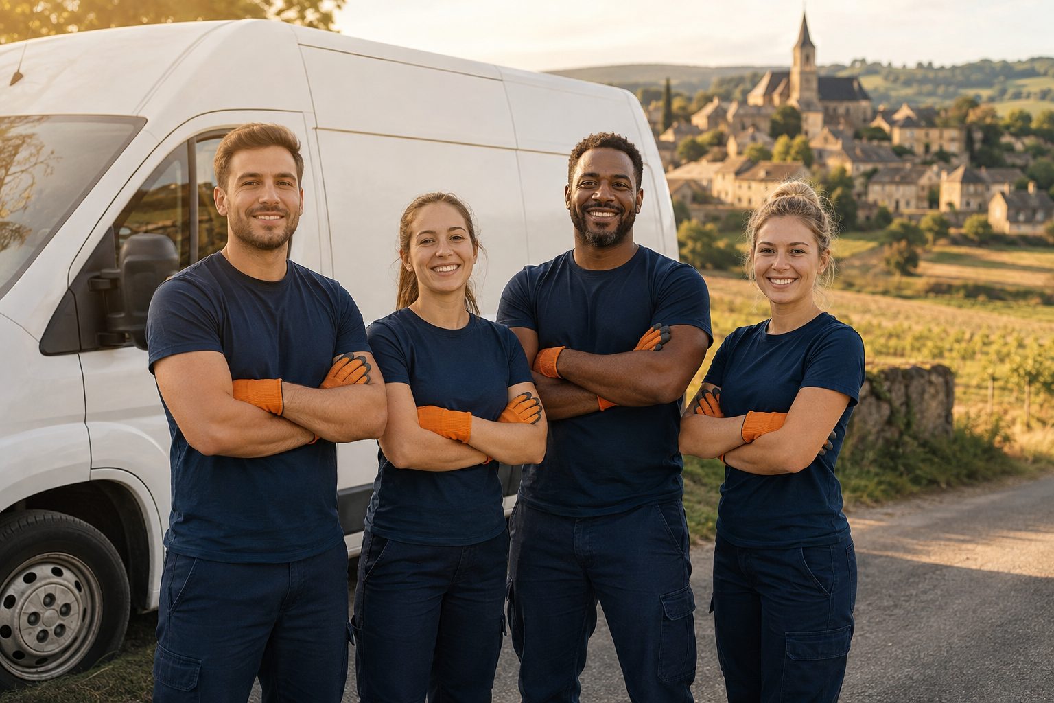 L'équipe Mummuchu devant son camion