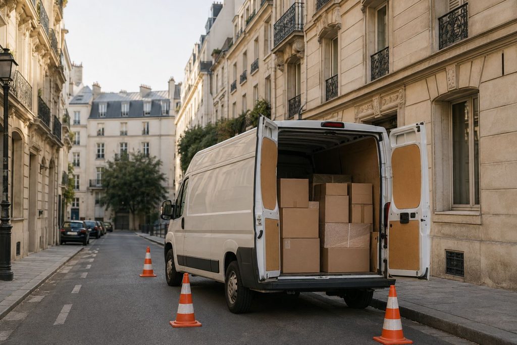 Déménager à Paris : stationnement, autorisations et monte-meubles