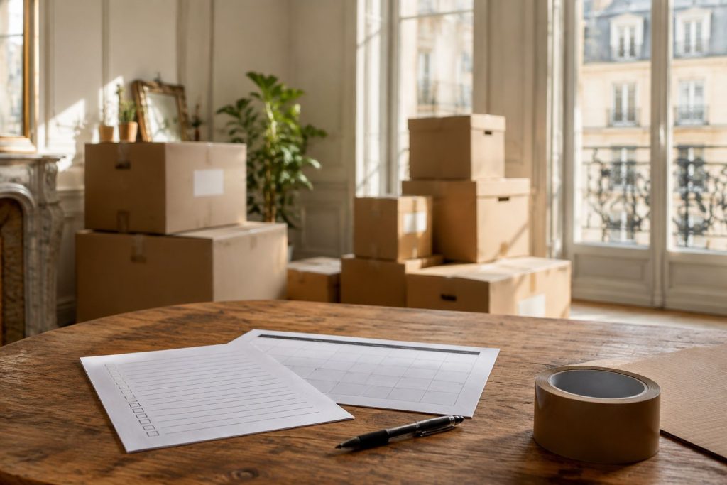Checklist déménagement : le rétroplanning sur 8 semaines